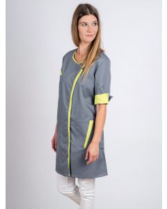 Blouse 3/4 encolure hexagonale LYANA