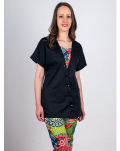 Tunique encolure V plastron imprimé santafé KYM