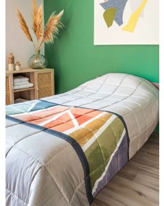 Couvre-lit ouatiné OMIIMP AQUARELLE