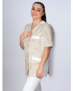 Tunique femme bi-matière fond couleur OSIS 