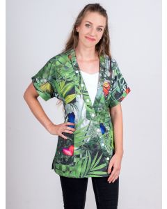 Tunique encolure V imprimé amazonia KYM